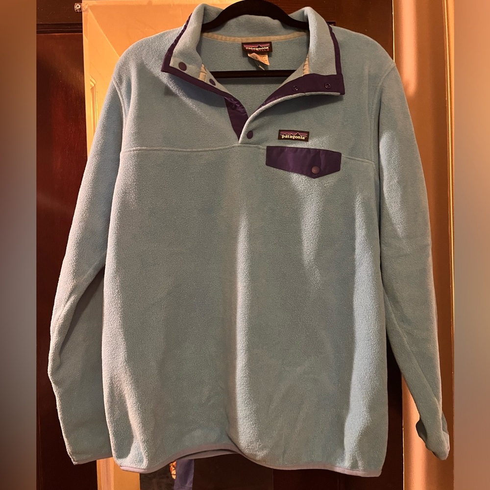 Patagonia Blue Fleece Pullover Large